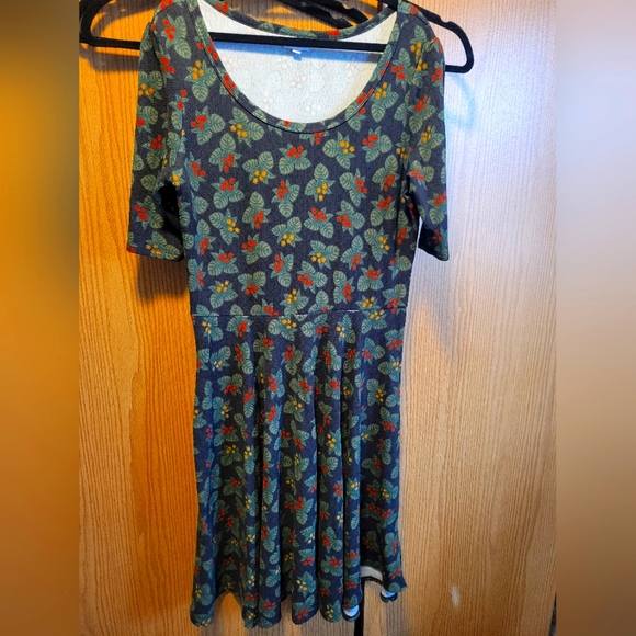 Dresses | Holly Print Holiday Nicole Dress Lularoe | Poshmark Dresses | Holly Print Holiday Nicole Dress Lularoe | Poshmark